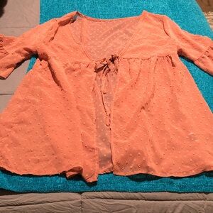 Women's Muted Peach Blouse
